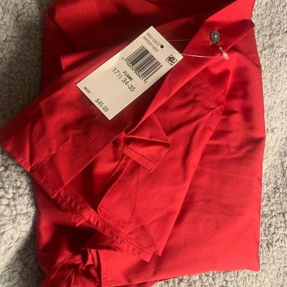 (1574) Van Heusen Men's Dress Shirt Fitted Poplin Solid 17 1/2 Neck 34/35 Sleeve - Picture 6 of 8